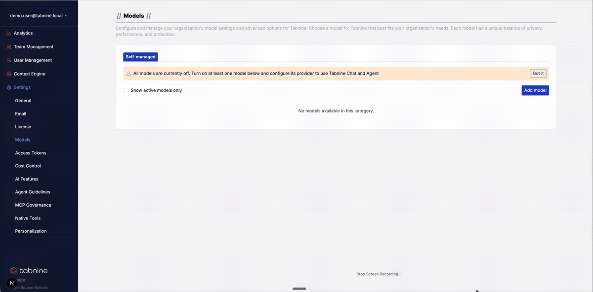 Designing a New Models Wizard for Bring Your Own AI — preview
