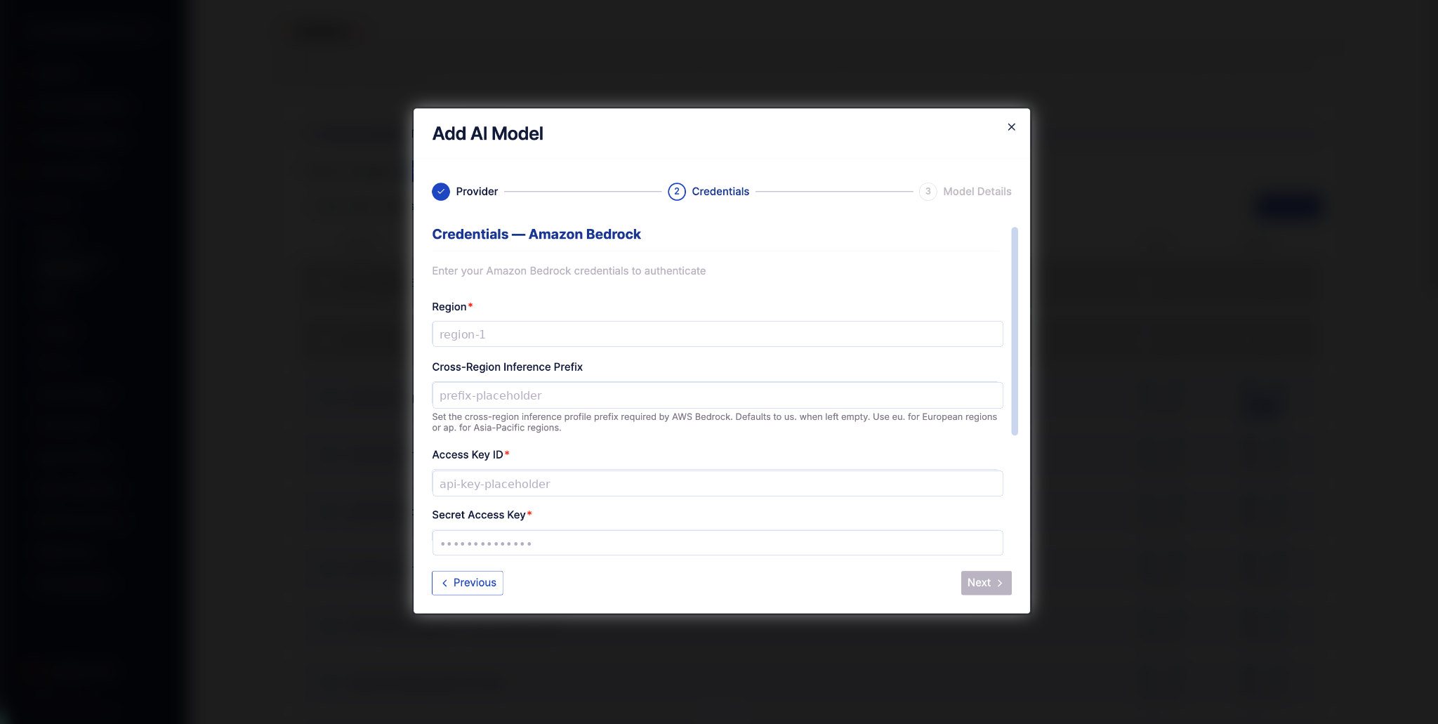 Step 2 — Credentials