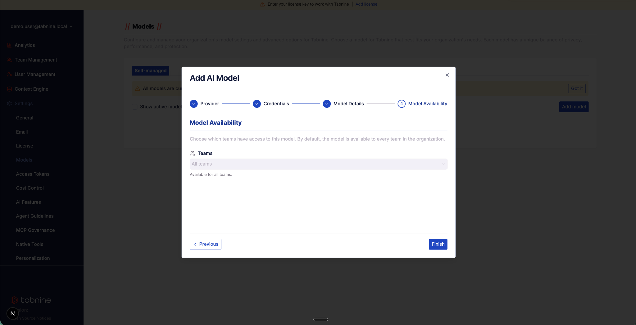Step 4 — Model availability